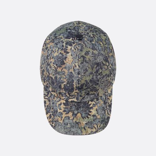 DIOR迪奥 22年秋冬 女士 帽子 Casquette D-Player Dior Denim Brocart 25DBT922I130_C585