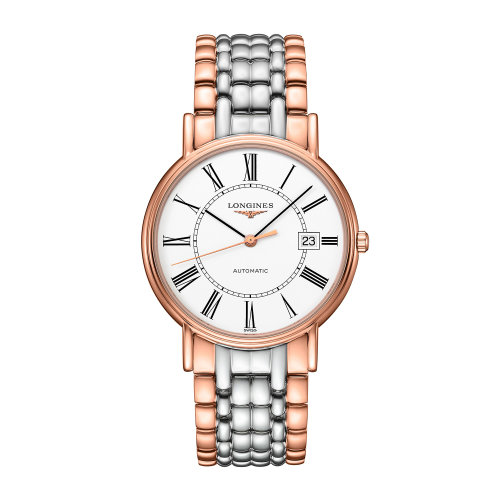 LONGINES/浪琴 时尚系列 精钢和红色PVD涂层 自动机械 男士手表 L4.921.1.11.7