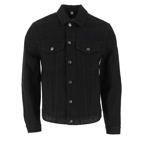 BURBERRY/博柏利  巴宝莉男装 时尚简约 男士黑色棉质外套夹克 80143561 HKY0011N