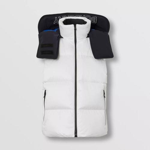  BURBERRY 22年秋冬 女士 可拆式连帽双色尼龙羽绒背心 80610601