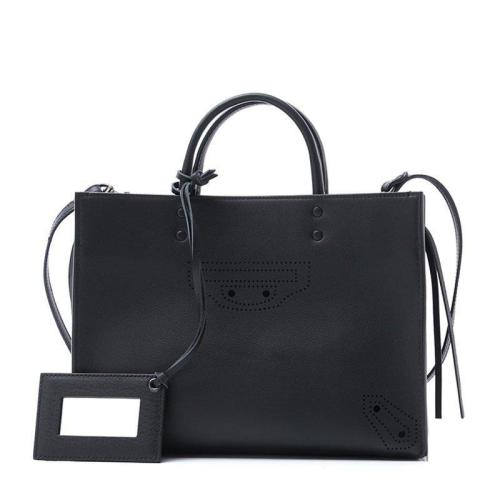 Balenciaga/巴黎世家 女士黑色皮质手提包490027D6WIT1000