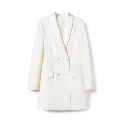 GeleiStory/GeleiStory气质显瘦韩版缎面拼接青果领西装套装JK裙女装>女士西装>女士西服套装