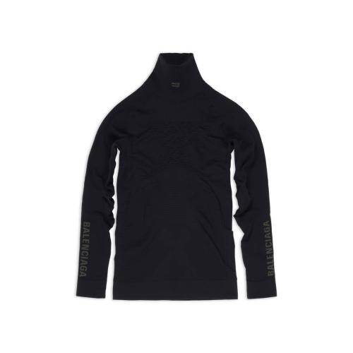 BALENCIAGA巴黎世家 22年秋冬 男士 长袖T恤 Mens Sporty B Highneck Athletic Long Sleeve To