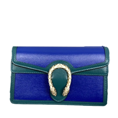 Gucci 古驰  女士Mini拼色酒神链条包