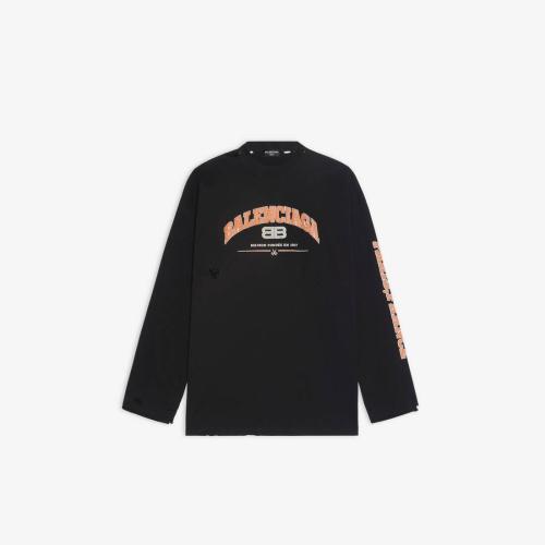  BALENCIAGA巴黎世家 22年春夏 女士 长袖T恤 Women's Maison Balenciaga Long Sleeve T-shirt