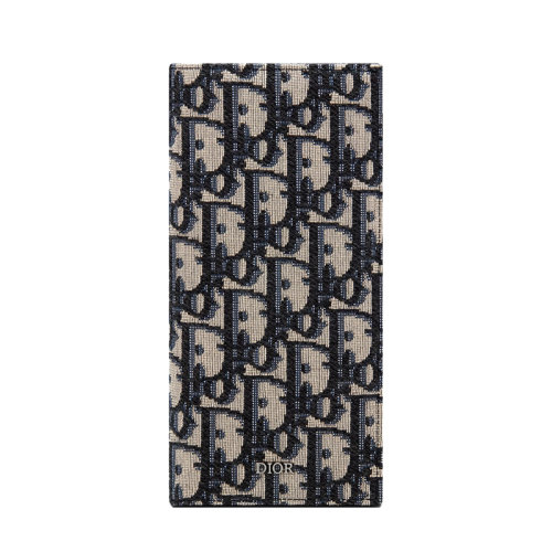 DIOR/迪奥 经典款老花帆布搭配黑色内部小牛皮长款钱包 2OBBC002YSE_H05E