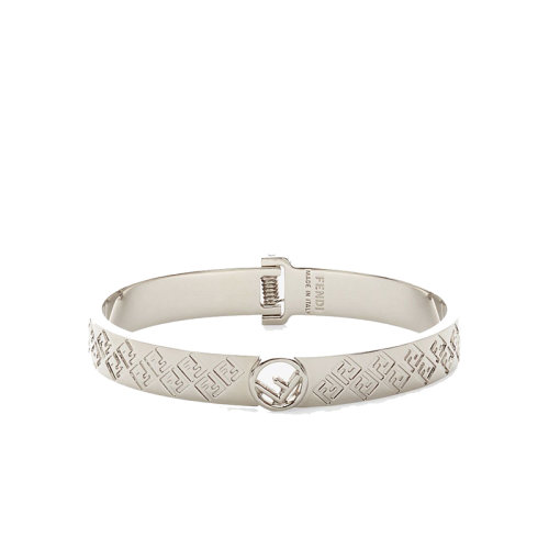 FENDI/芬迪  F IS FENDI系列 女士钯色徽标弹簧扣手链8AG793A6FFF0TH0