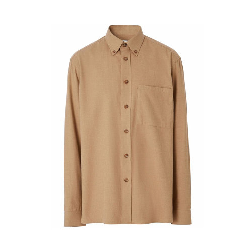 BURBERRY/博柏利 男士棕色织物长袖衬衫 8048119