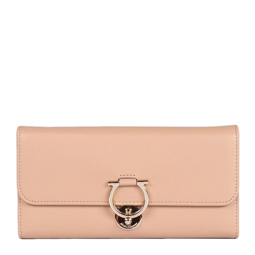 Salvatore Ferragamo/菲拉格慕 CONTINENTAL女士长款牛皮钱包卡包女包 22-D184多色可选(99新S级未使用)