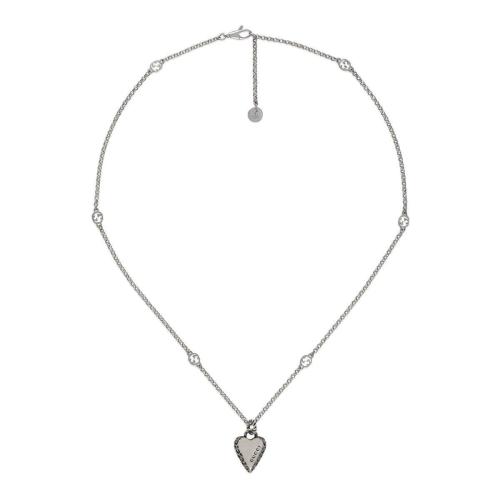  GUCCI古驰 22年秋冬 女士 Gucci爱心吊坠项链 678907 J89B0 9515