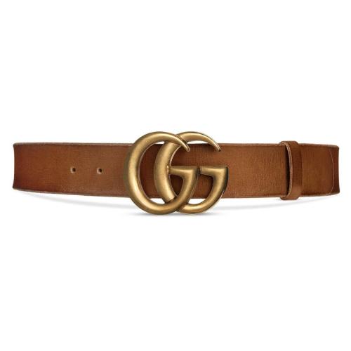  GUCCI古驰 22年秋冬 女士 双G带扣皮革腰带 409416 CVE0T 2535