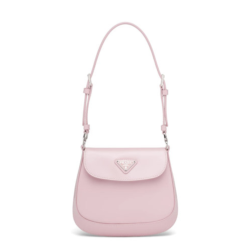 PRADA/普拉达 Cleo系列 经典女士迷你雪花玫瑰皮革磁扣翻盖单肩斜挎包1BH188_ZO6_F0E18_V_HOM