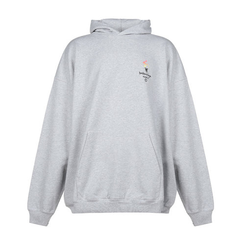 Balenciaga/巴黎世家  男装 品牌字母灰色棉质连帽男士卫衣 620973TIV451167