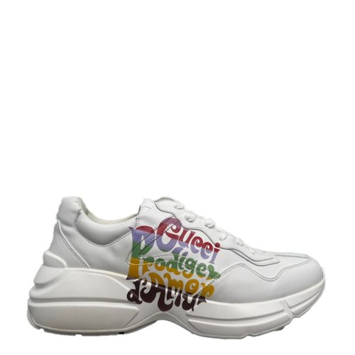 Gucci古驰 限量款彩色字母老爹鞋 at 白色系 欧码43