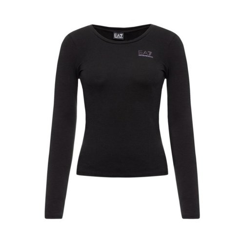  Emporio Armani/安普里奥阿玛尼 女士黑色棉质长袖T恤 6GTT03 J28Z 1200 PLFSX