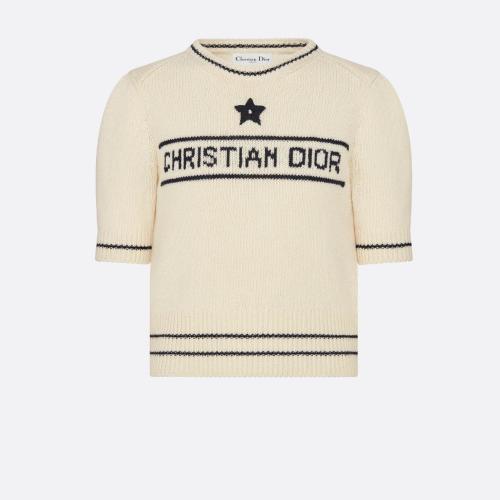  DIOR迪奥 22年秋冬 女士 针织衫 短袖针织衫 154S09AM305_X5801 预定商品1-3周发货