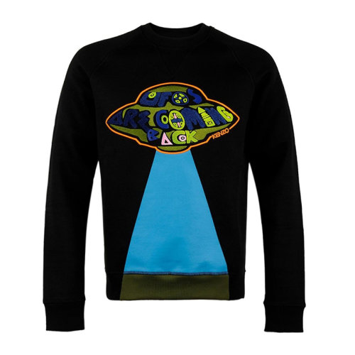 Kenzo 高田贤三 男士 服装  圆领飞碟刺绣套头衫长袖卫衣 男卫衣