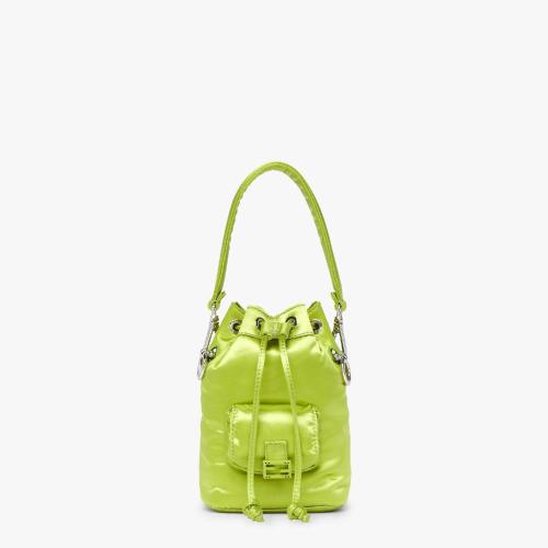  FENDI芬迪 22年秋冬 女士 手提包 嫩芽绿尼龙迷你手袋 8BS010A0W4F1J3R