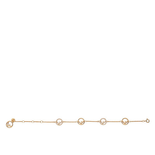 FENDI/芬迪   F IS FENDI系列 金色金属然水晶细节手链8AG7366DMF089U