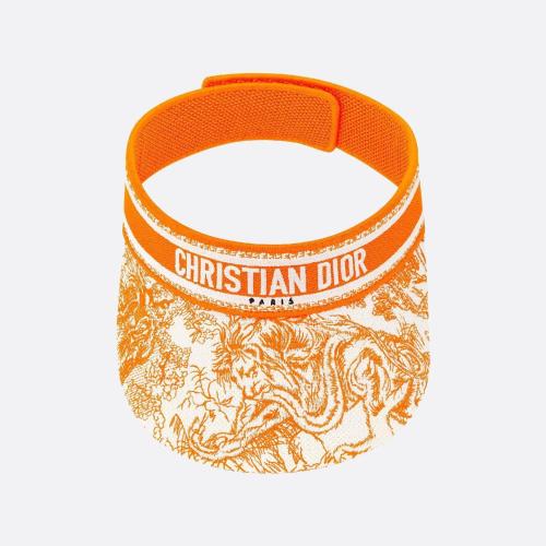  DIOR迪奥 22年秋冬 女士 帽子 Visiere Toile de Jouy Sauvage 24TJV978X132_C246