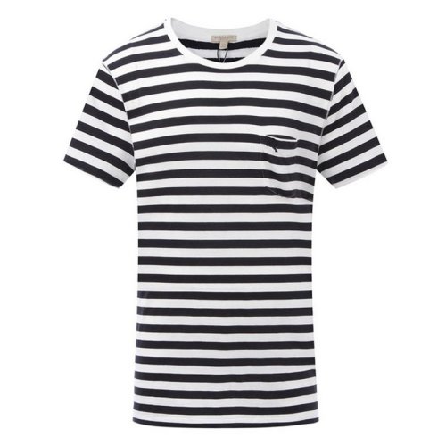  BURBERRY/博柏利 男士黑白条纹棉质短袖T恤 3995583 PLFSX