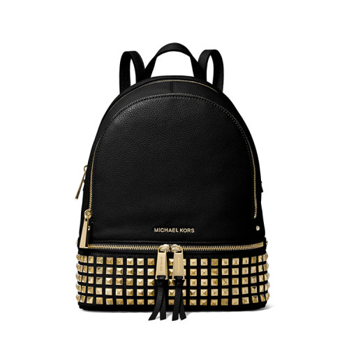 Michael Kors/迈克·科尔斯  女包女士皮革时尚百搭铆钉装饰双肩包   30S5GEZB5LDE001