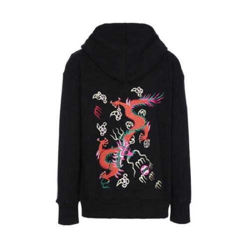  GUCCI/古驰 男士黑色后背龙纹印花棉质卫衣 461262X5P781082 PLFSX