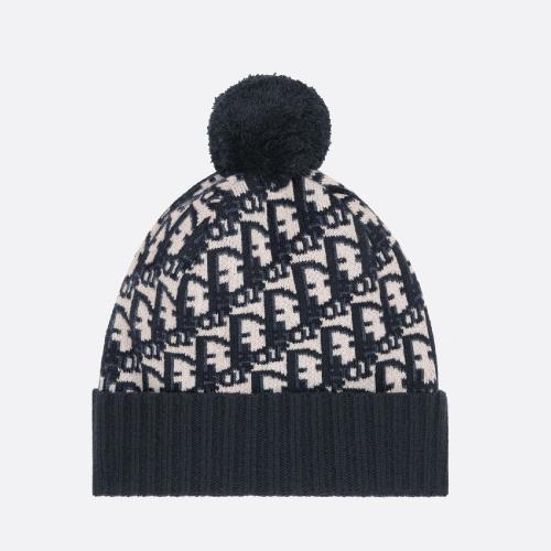  DIOR迪奥 22年秋冬 女士 帽子 Dior 印花针织帽 25DOB701I099_C540