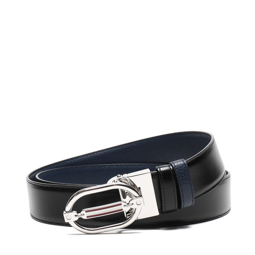 BALLY/巴利 男士皮质板扣式双面皮带腰带 STEVEN 35 M