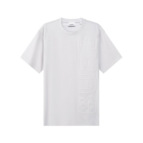BURBERRY/博柏利 男款棉质宽松版圆领短袖T恤徽标图案压花 80507321
