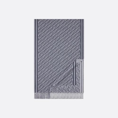  DIOR迪奥 22年秋冬 男士 围巾 écharpe Dior Oblique 93E0017A0229_C588