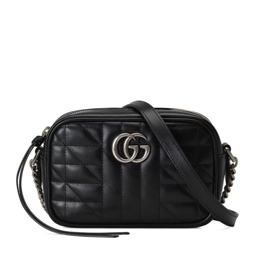 GUCCI/古驰 GG Marmont系列迷你肩背包 皮革 634936UM8BN