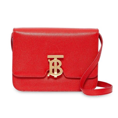  BURBERRY/博柏利 女士红色皮革斜挎包 8019339 PLSX