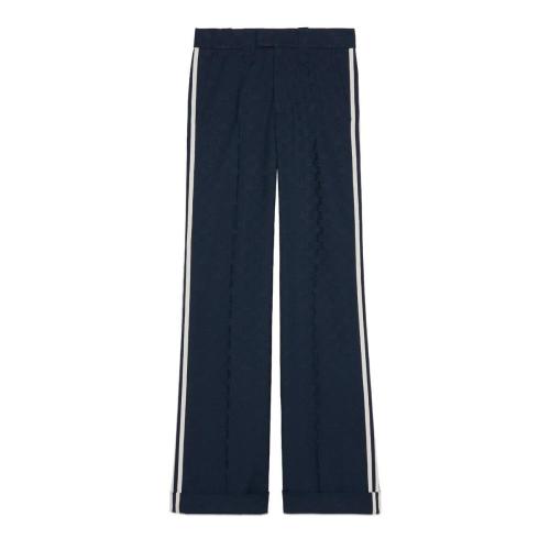  GUCCI古驰 22年秋冬 男士 adidas x Gucci联名系列GG Trefoil提花长裤 721620 ZAI22 4240