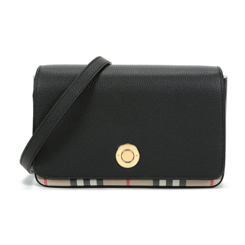 BURBERRY/博柏利 女款小号织物/配皮手拿包单肩斜挎包 80232261