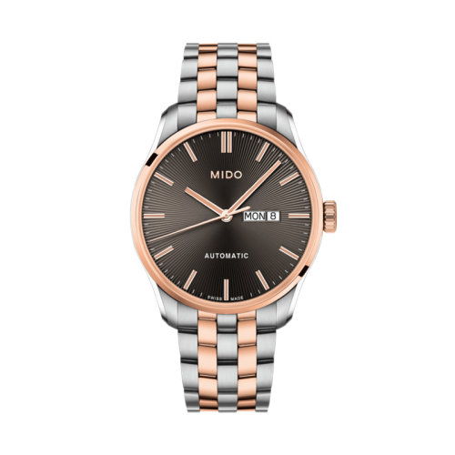 mido/美度 布鲁纳系列绅士款长动能全自动机械PVD镀玫瑰金不锈钢男士腕表42.50毫米 M024.630.22.061.00