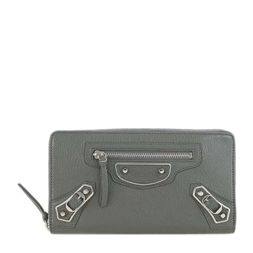 Balenciaga/巴黎世家 女士长款羊皮拉链钱夹钱包 390187-AQ40N-4030