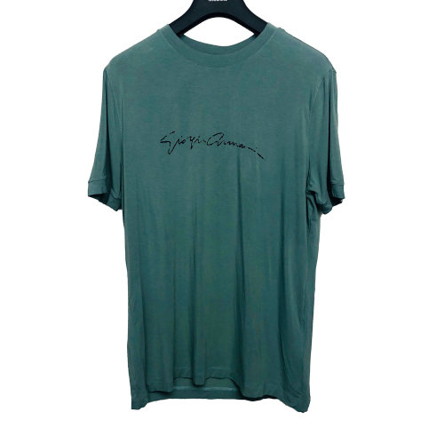 Giorgio Armani/乔治阿玛尼/男士短袖T恤/绿色/185/104A