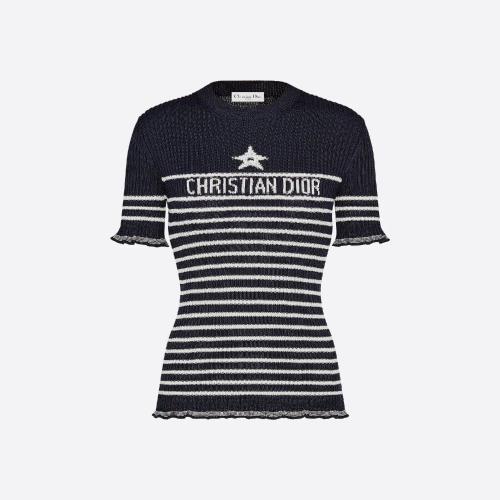  DIOR迪奥 22年秋冬 女士 针织衫 短袖针织衫 314S8_M713_X5800