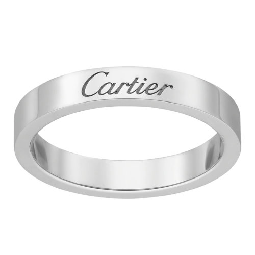 CARTIER/卡地亚 经典C de Cartier系列 铂金950/1000刻字CARTIER结婚求婚订婚戒指  B4054000
