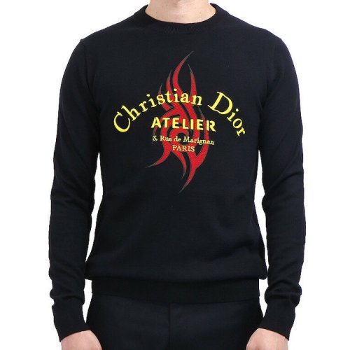  Dior Homme/迪奥桀傲 男士黑色羊毛卫衣 833M694WT-151-983 PLFSX