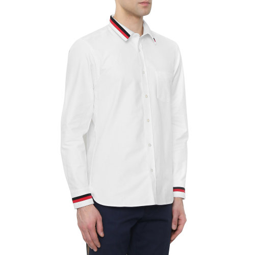 BURBERRY/博柏利 纯棉巴宝莉 白色男士衬衣 burberry 长袖衬衣 男士长袖衬衫瑕疵特卖（陈列痕迹，不影响使用）