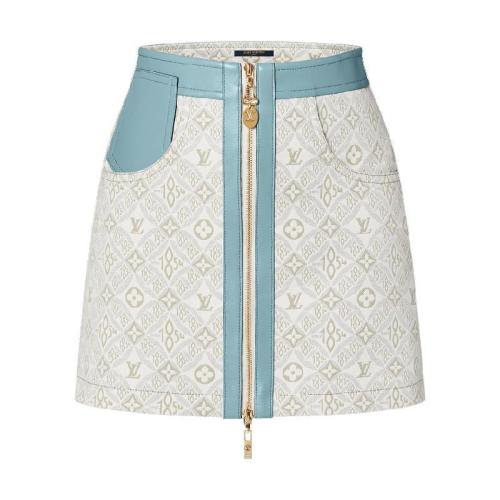  LV路易威登 22年秋冬 22年早春 女士 半身裙 撞色饰边迷你裙 1A9N0R 1A9N0S 1A9N0T 1A9N0U 1A9N0V 预定商品2-6周发货