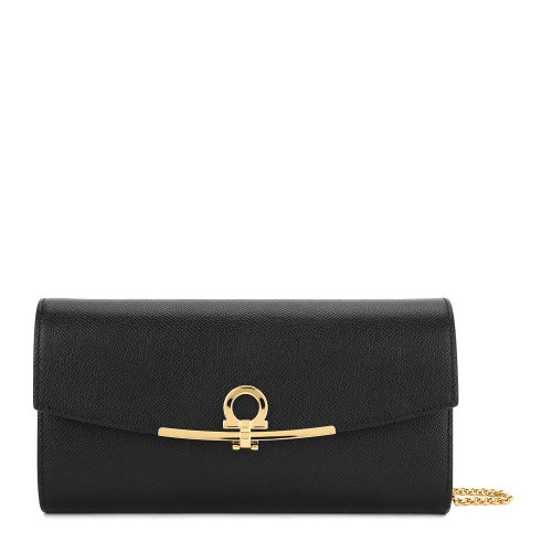 Salvatore Ferragamo/菲拉格慕 手包 女士单肩包 黑色 674023-22C941