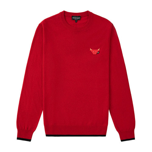 Emporio Armani/安普里奥阿玛尼 红色 男士针织衫/毛衣  [CNY Capsule新年限定] 3K1MTG-1MDEZ-0356