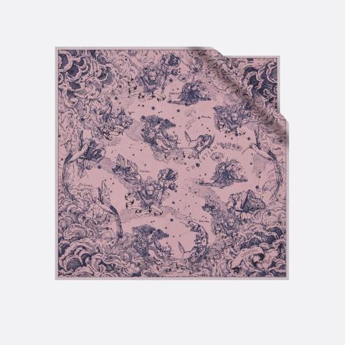  DIOR迪奥 22年秋冬 女士 丝巾 Diortwin 方巾 15CON070I606_C*w*408 预定商品1-3周发货