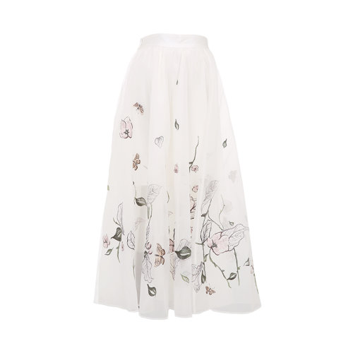 bifubyxingchen/彼伏海棠蛱蝶刺绣半裙女士半身裙