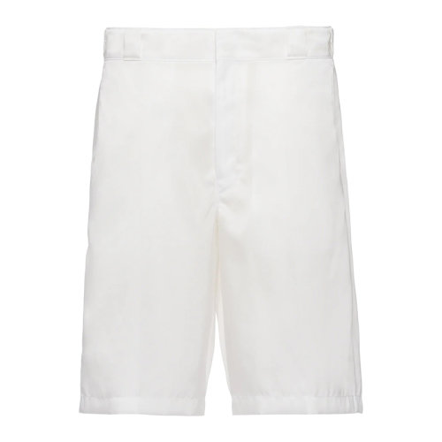 PRADA/普拉达 秋冬 Re-Nylon系列 男士白色再生尼龙百慕大短裤SPG32_1WQ8_F0009_S_182