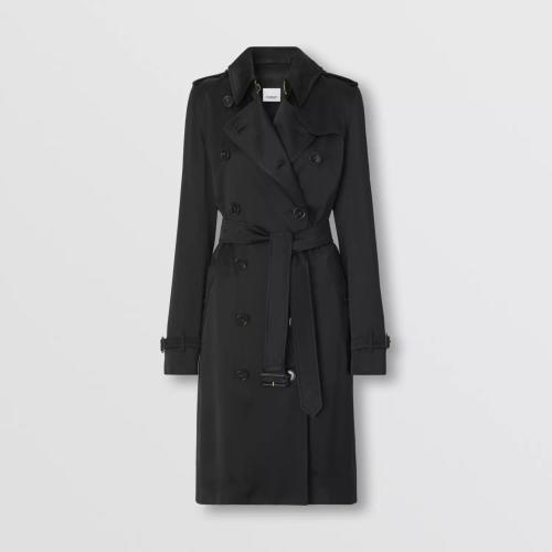  BURBERRY 22年秋冬 女士 丝质内衬长款 Trench 风衣 80505731