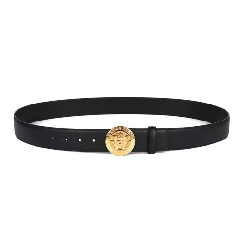 VERSACE/范思哲 圆头男士荔枝纹皮质腰带 by